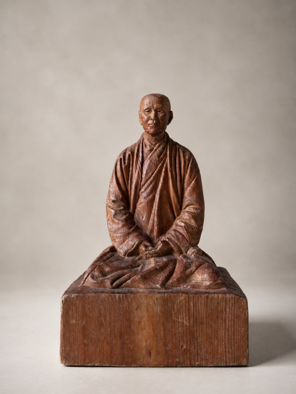Hand-carved wooden sculpture