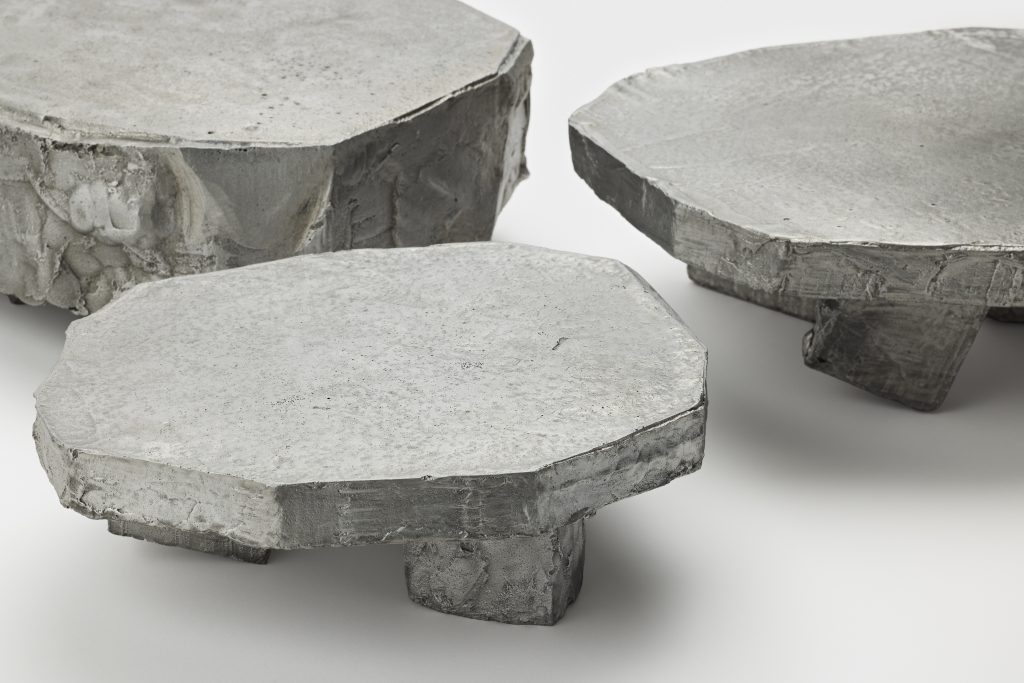 Eunkyung Lee’s cast aluminium sculpture from Lying on the floor