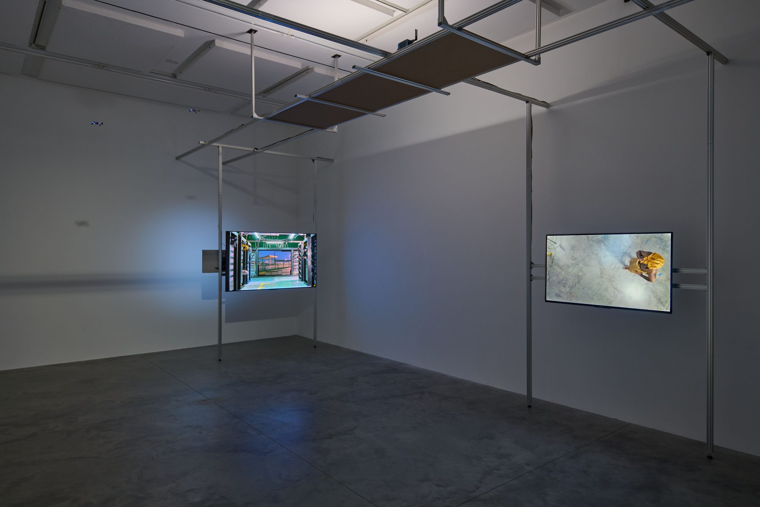 Installation view of Joe Moss Automated Fantasy Procedure at Matt's Gallery