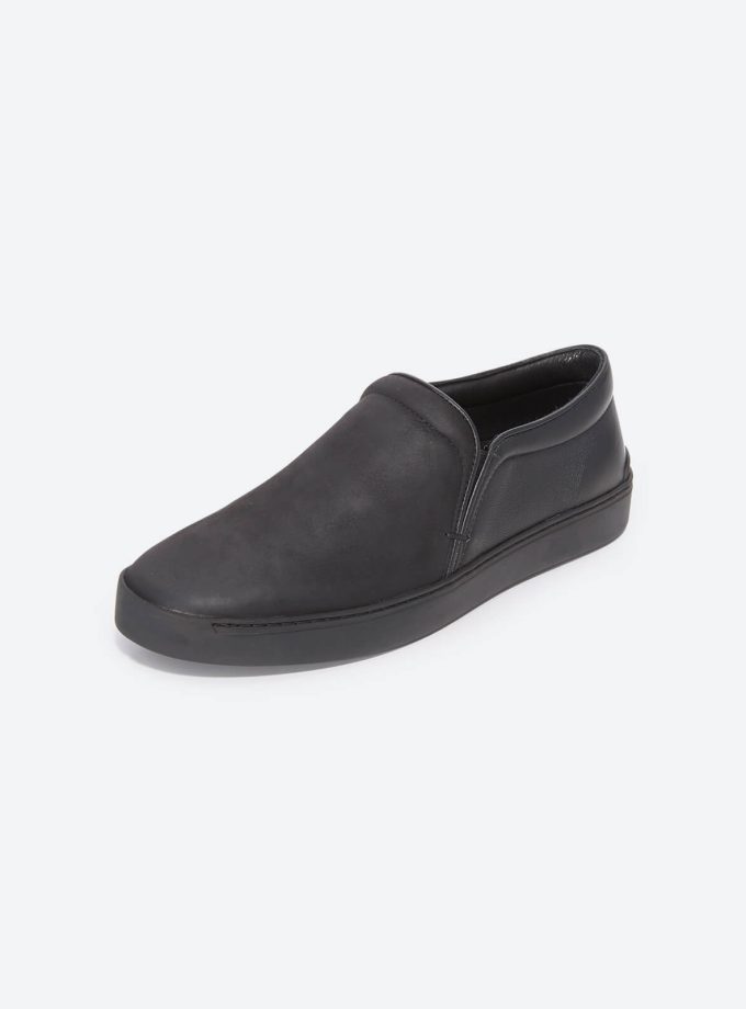 Leather Slip On Sneakers