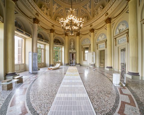 The Meditations installation by Studio von Schoenebeck in the historic interior of Villa Saporiti, Como