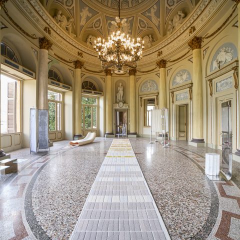 The Meditations installation by Studio von Schoenebeck in the historic interior of Villa Saporiti, Como