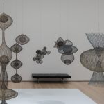 Installation view of Ruth Asawa’s retrospective at MoMA.