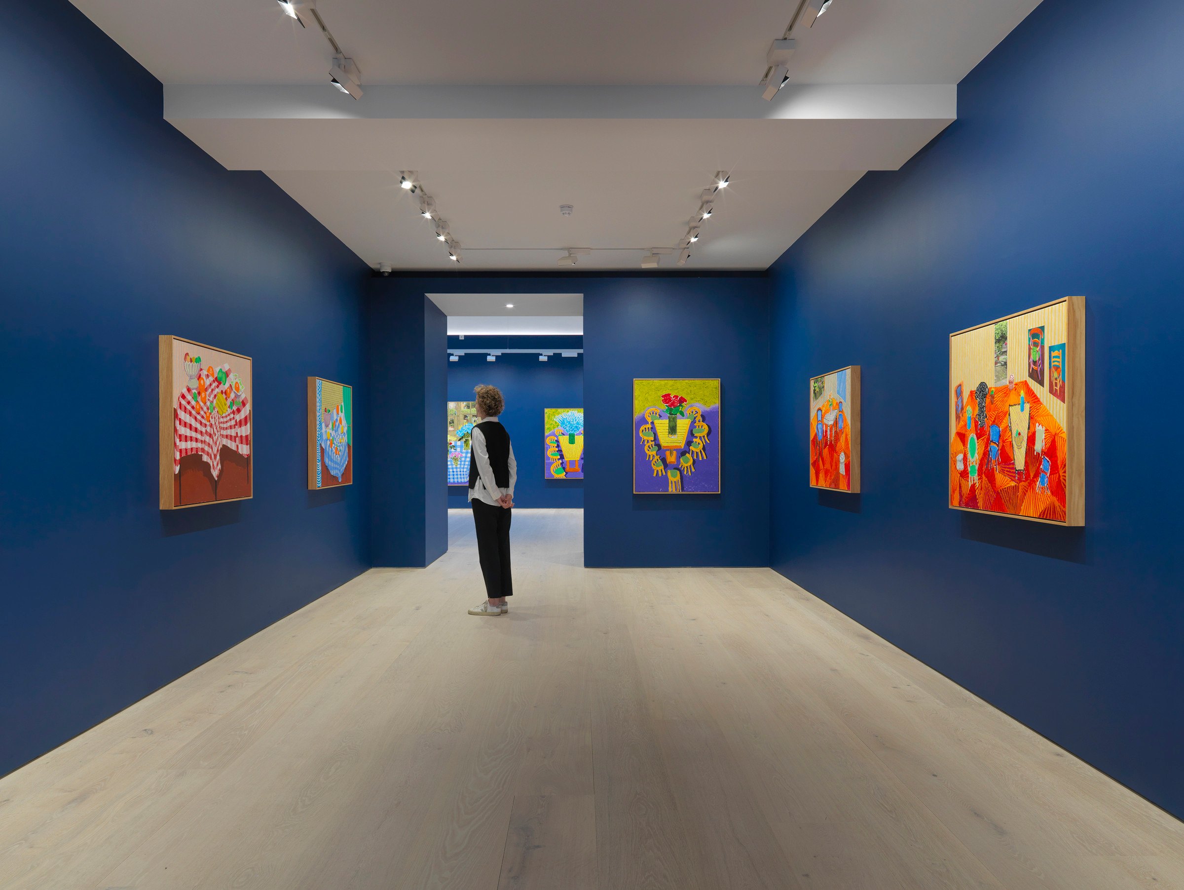David Hockney, Some Very, Very, Very New Paintings Not Yet Shown in Paris, installation view at Annely Juda Fine Art, London