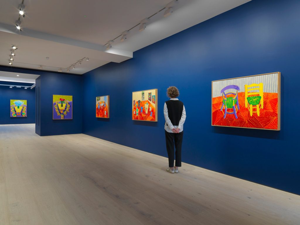 David Hockney, Some Very, Very, Very New Paintings Not Yet Shown in Paris, installation view at Annely Juda Fine Art, London