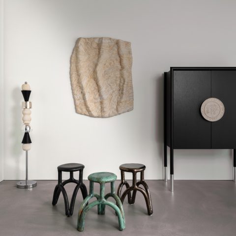 Gallery view at ARKOBJECT, Istanbul, with works by Marāu, Mesut Öztürk and Betül Özkan