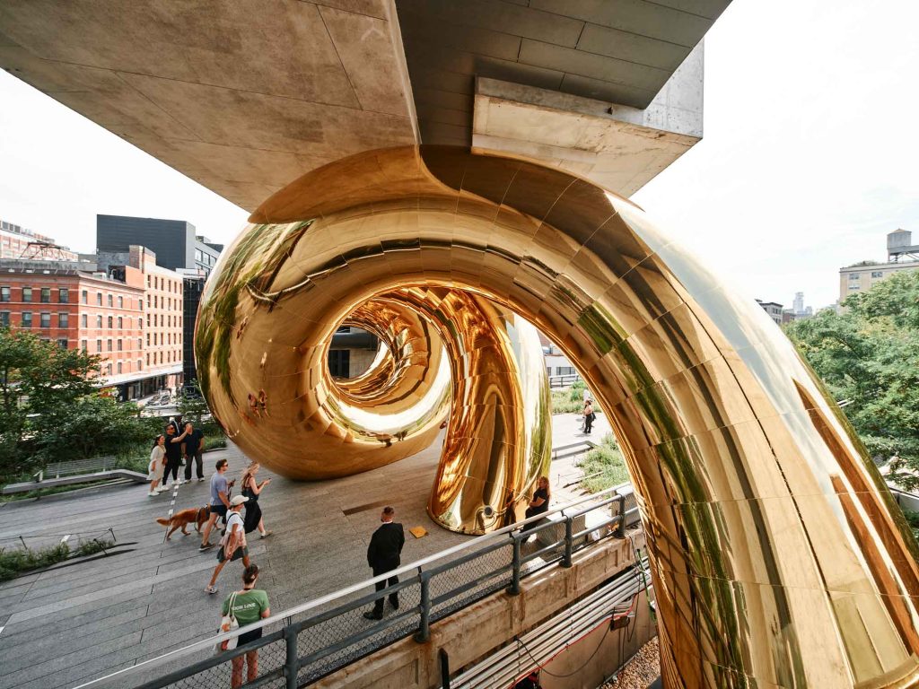 A spiral of auruBOROS reflecting the High Line