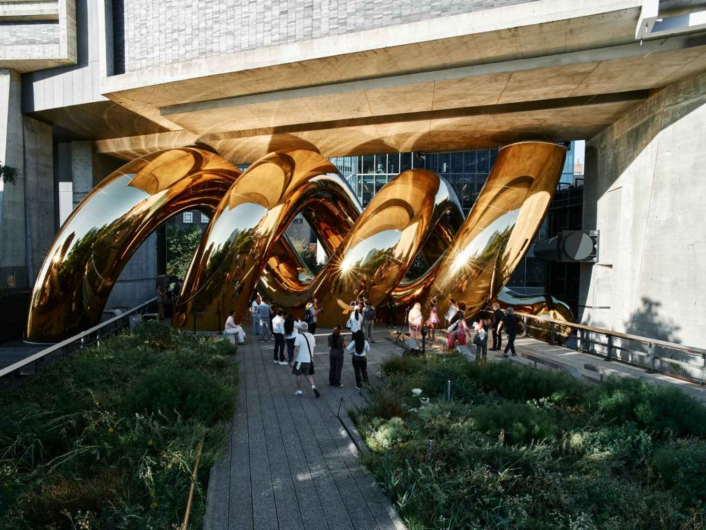 auruBOROS framed by planting on the High Line