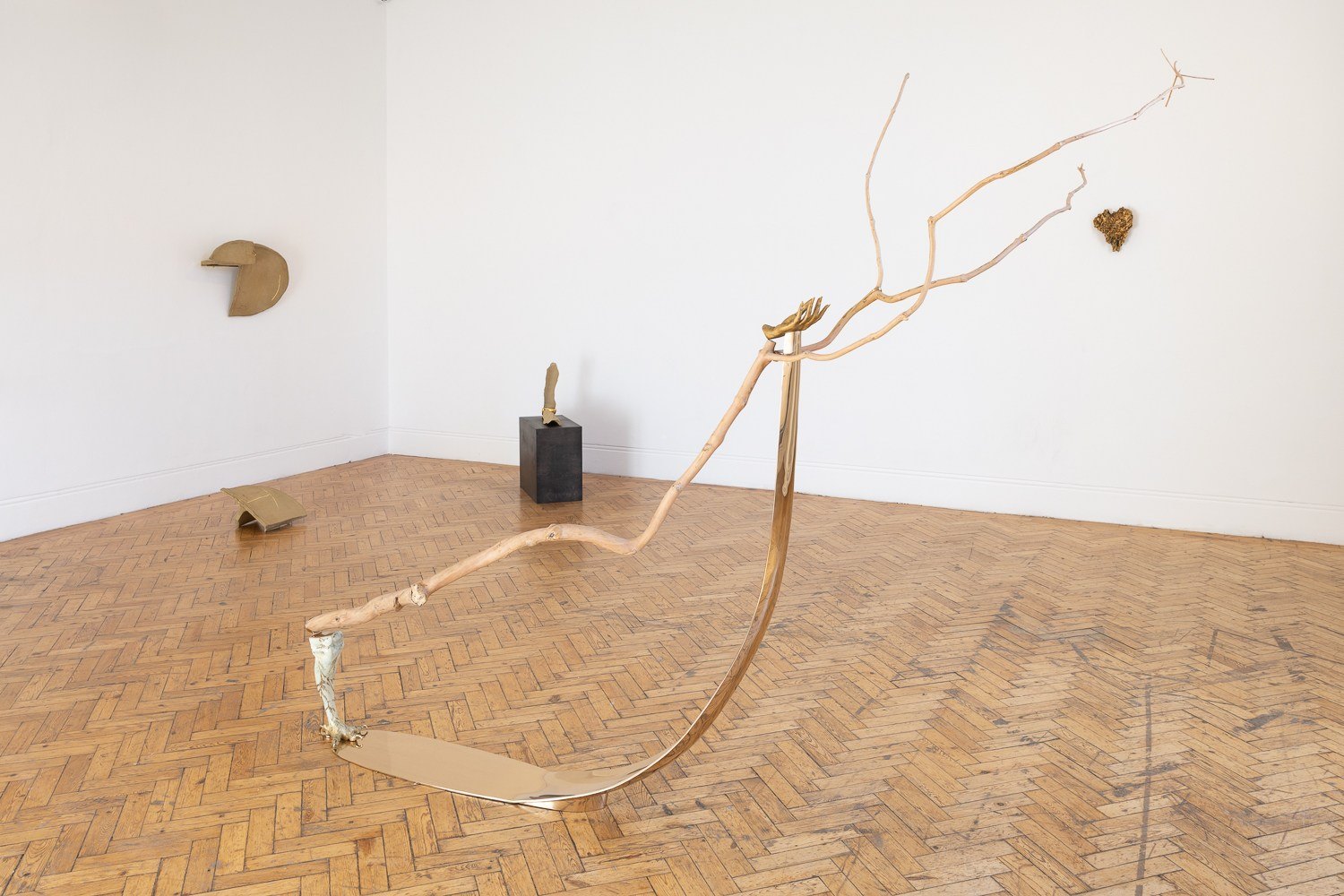 Liz Larner, A hard line to bend, installation view, 2026