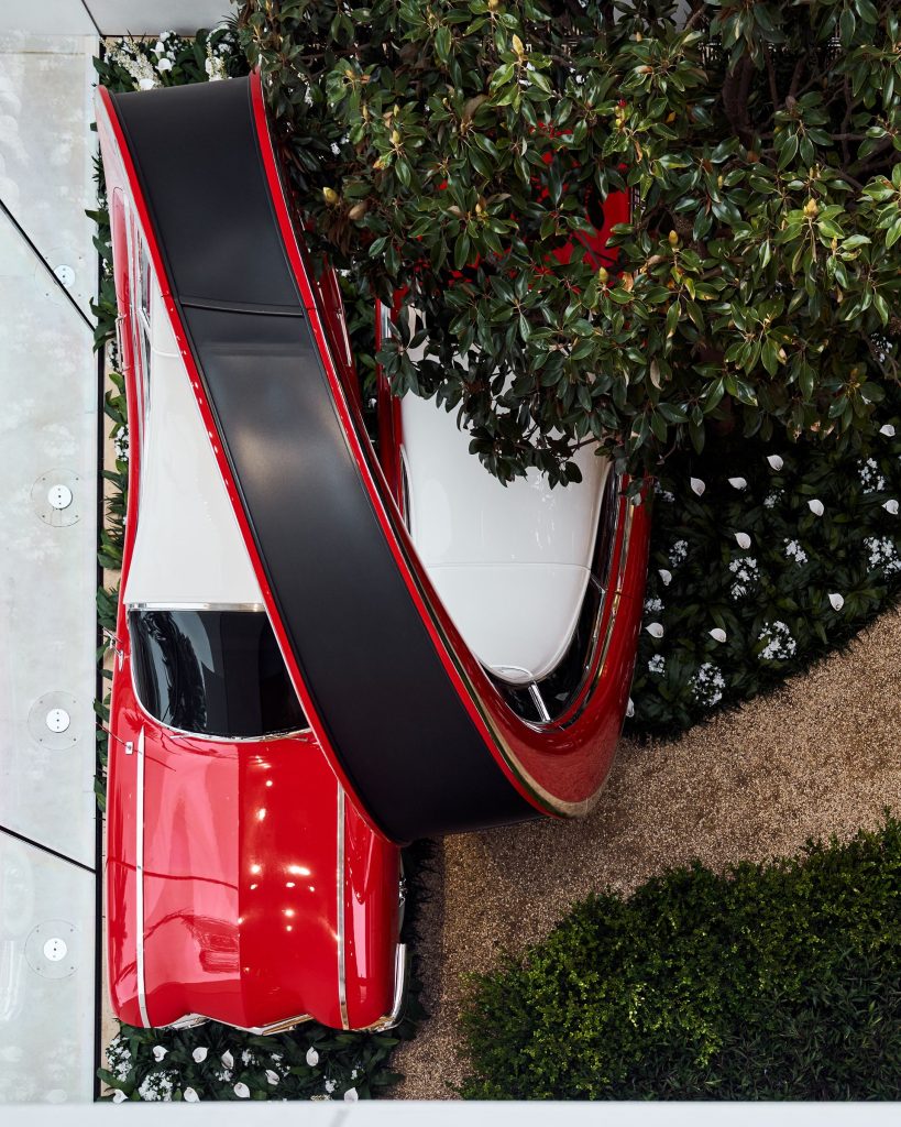 Dior window display by Alex Chinneck