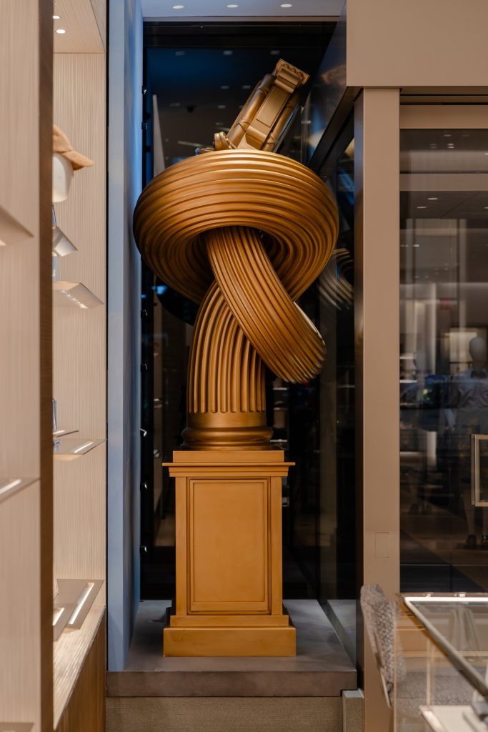 Dior window display by Alex Chinneck
