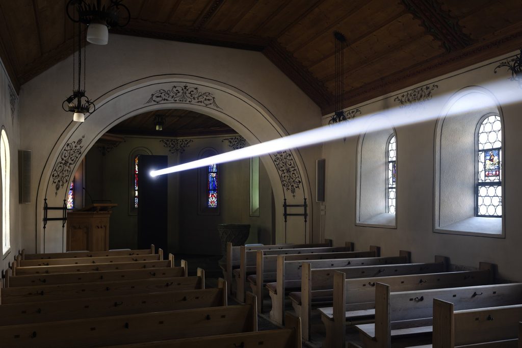 Liminal Journey by Emilio Ferro, St. Niklaus Chapel, Gstaad
