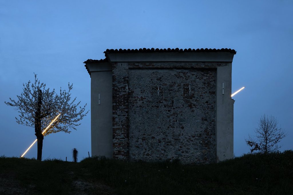 Miracle by Emilio Ferro, Chapel of San Rocco, Vicoforte