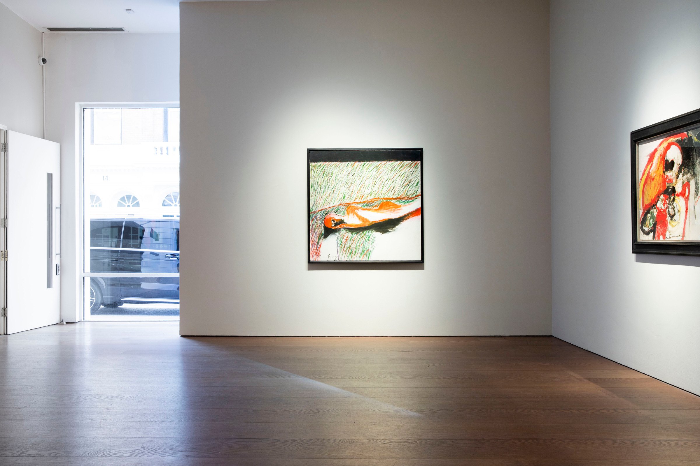 William Crozier, Dance of the Living 1961–1974, installation view, Flowers Gallery Cork Street, 2026