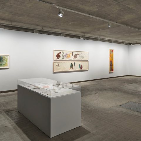 To the Dance: eight works by Nancy Spero, installation view at Frith Street Gallery, Golden Square, London