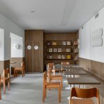 Interior of MARKS Coffee & Books in Minsk designed by Anna Lazar