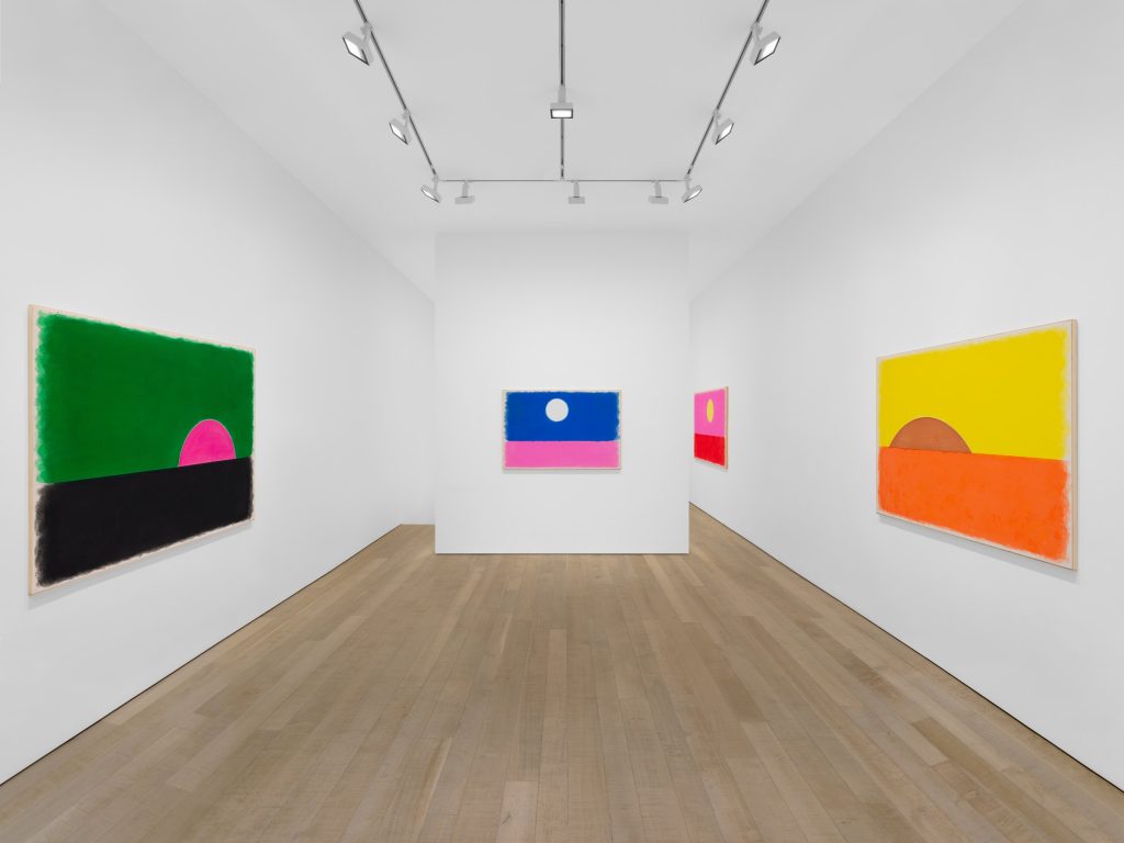 Ugo Rondinone paintings at Bury Street
