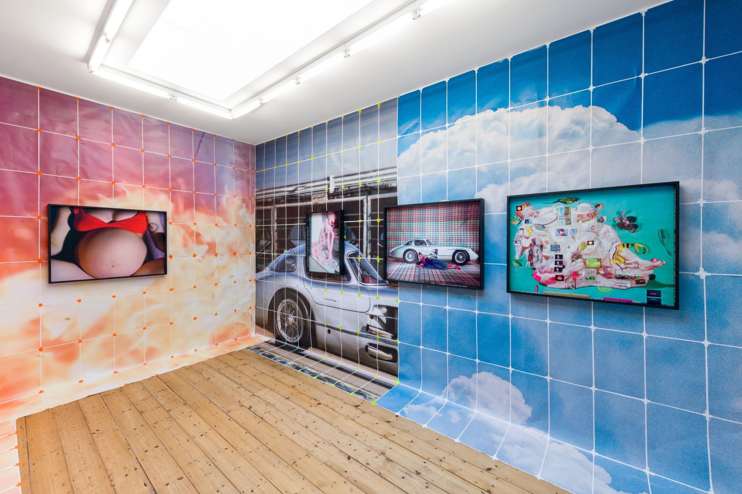 Sara Cwynar, Baby Blue Benzo, installation view at The Approach, London