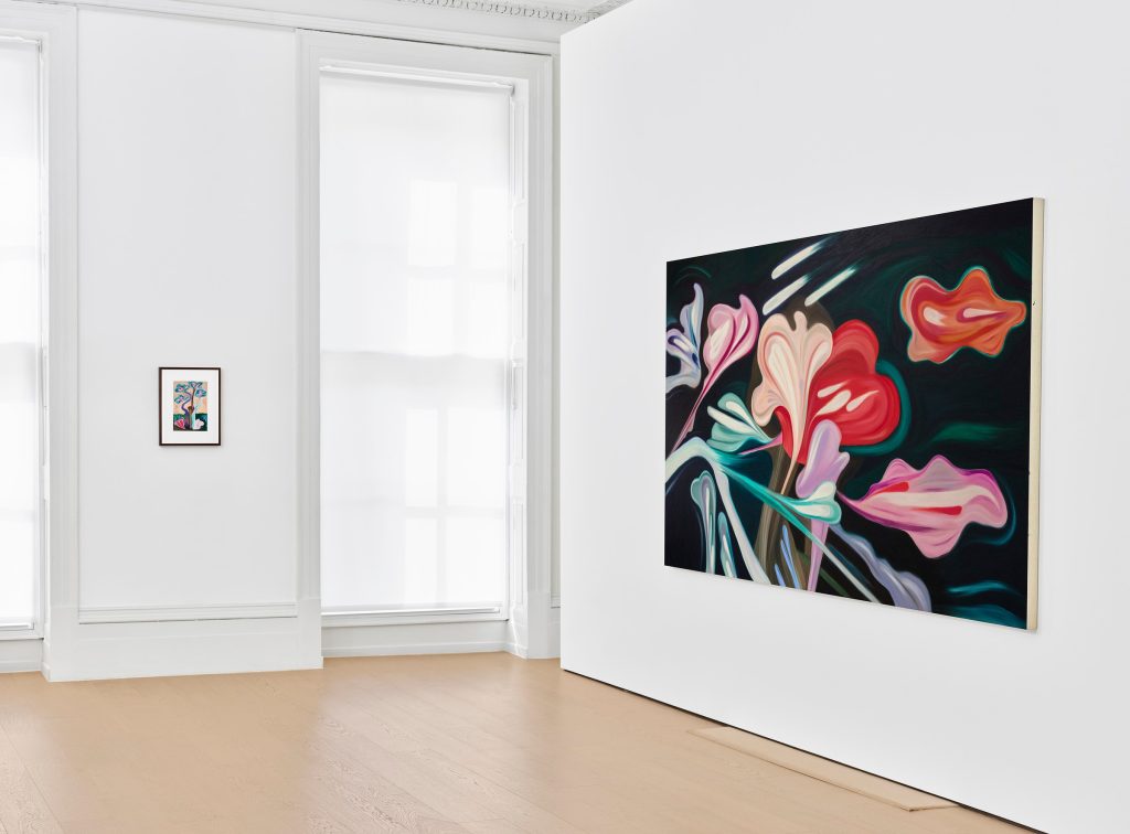 Hayal Pozanti painting beside a tall window