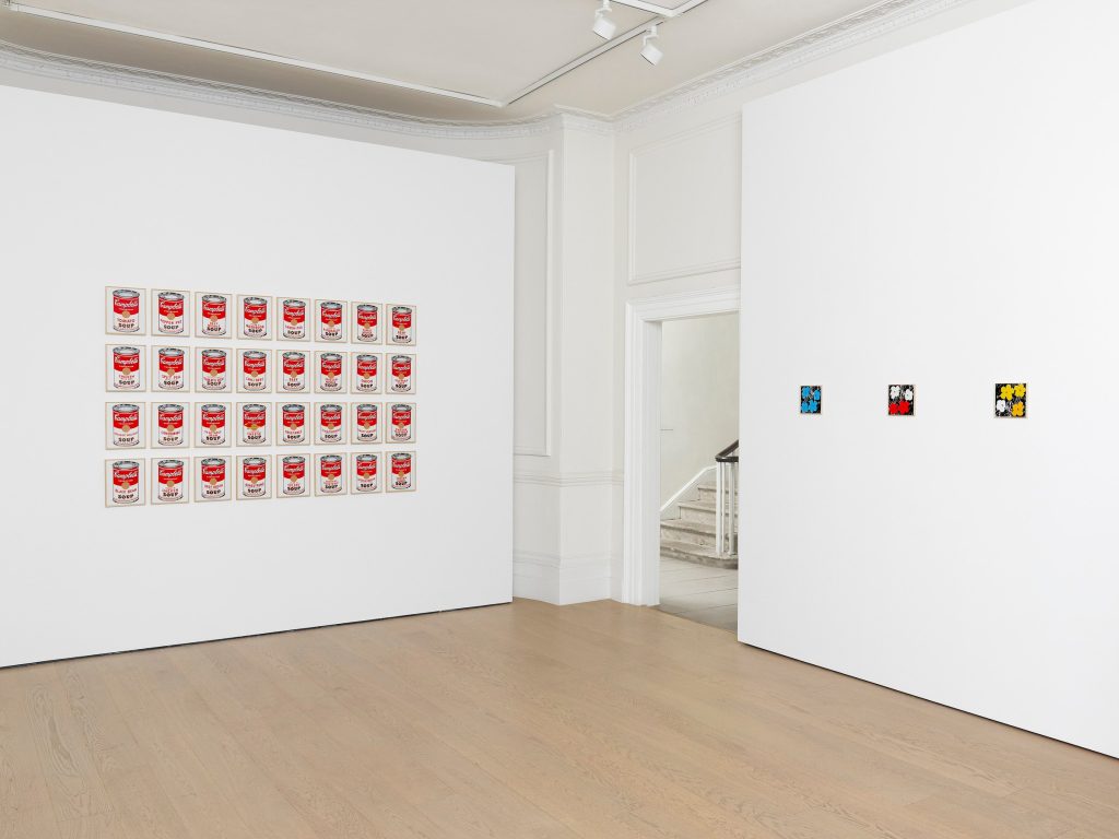Richard Pettibone works hung on gallery walls